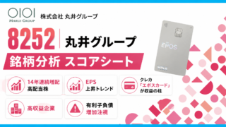 丸井グループ(8252)銘柄分析|配当金・高配当株スコアシート
