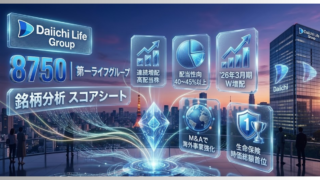 第一ライフグループ（8750）銘柄分析｜配当金・高配当株スコアシート