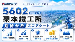 栗本鐵工所（5602）銘柄分析｜配当金・高配当株スコアシート