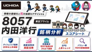 内田洋行（8057）銘柄分析｜配当金・高配当株スコアシート